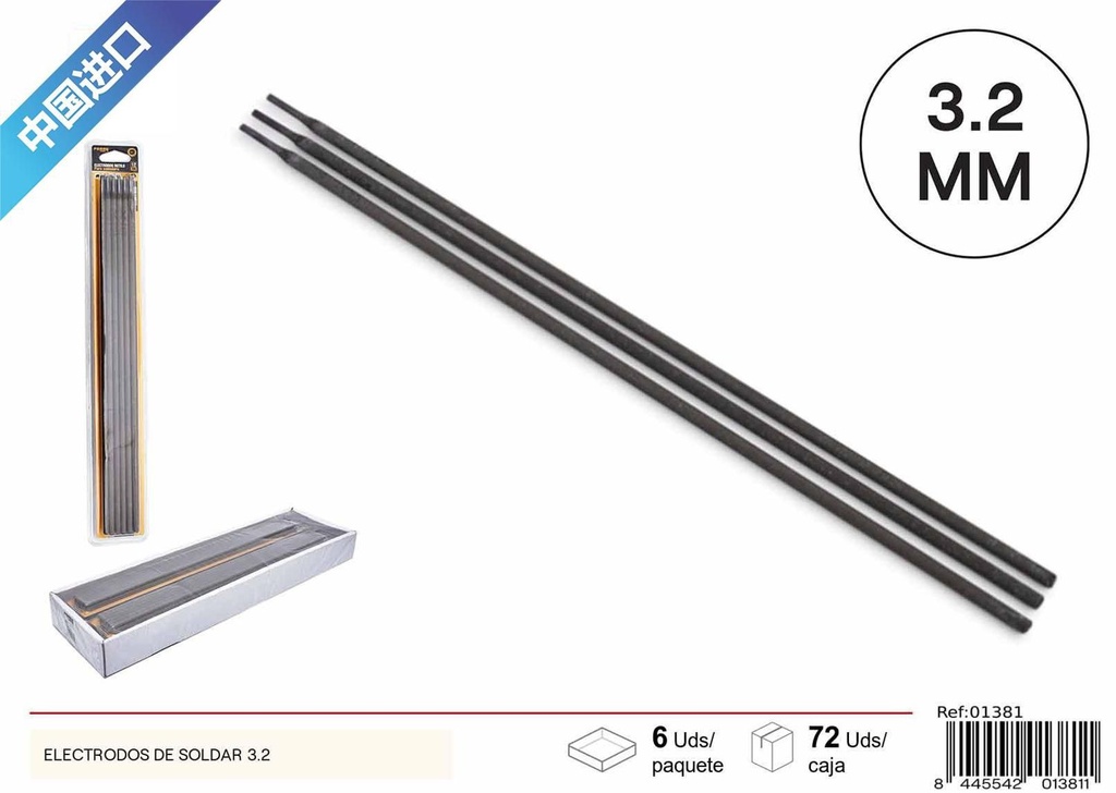 Electrodos de soldar 3.2 mm - Herramientas de soldadura