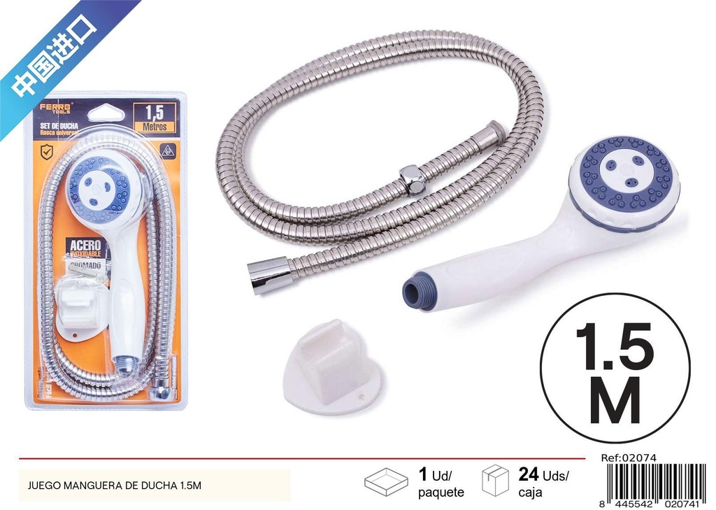 Set de mangueras de ducha de 1.5 m - Accesorios de baño