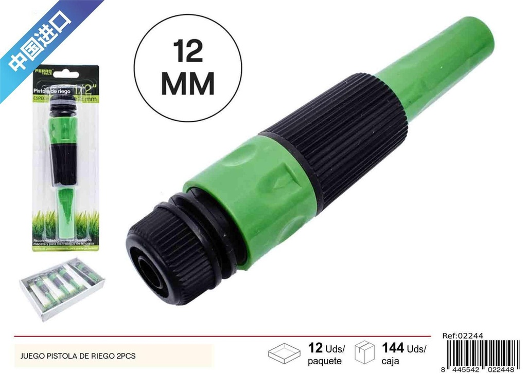 Juego de pistola de riego 2pcs - Accesorios de jardín y riego