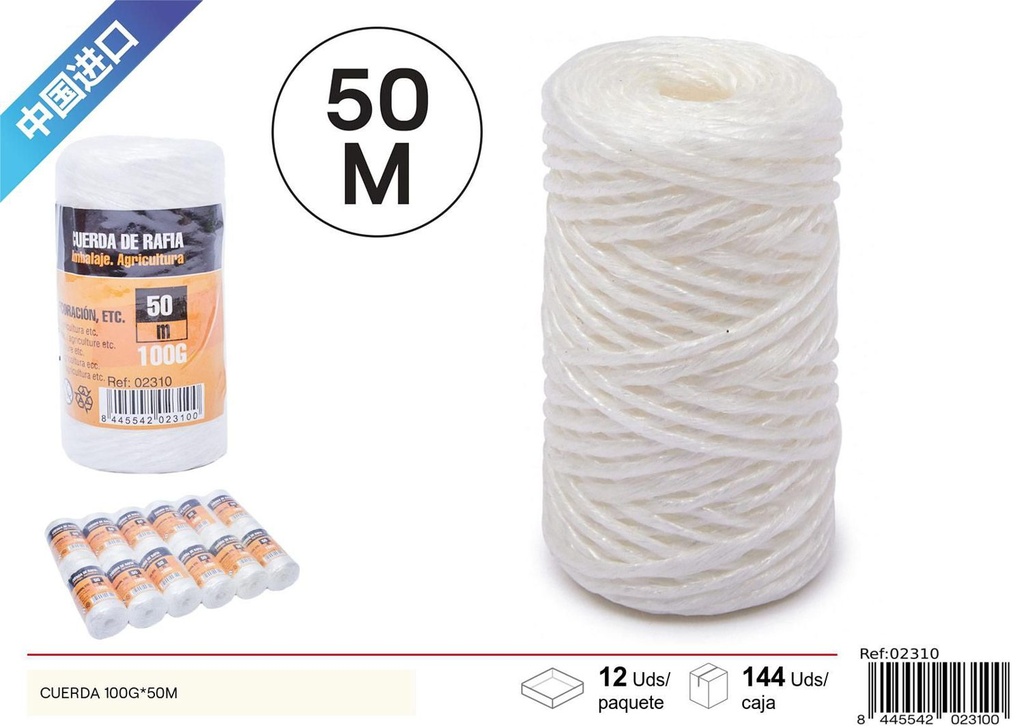 Cuerda de embalaje 100g x 50m - Accesorios de ferretería