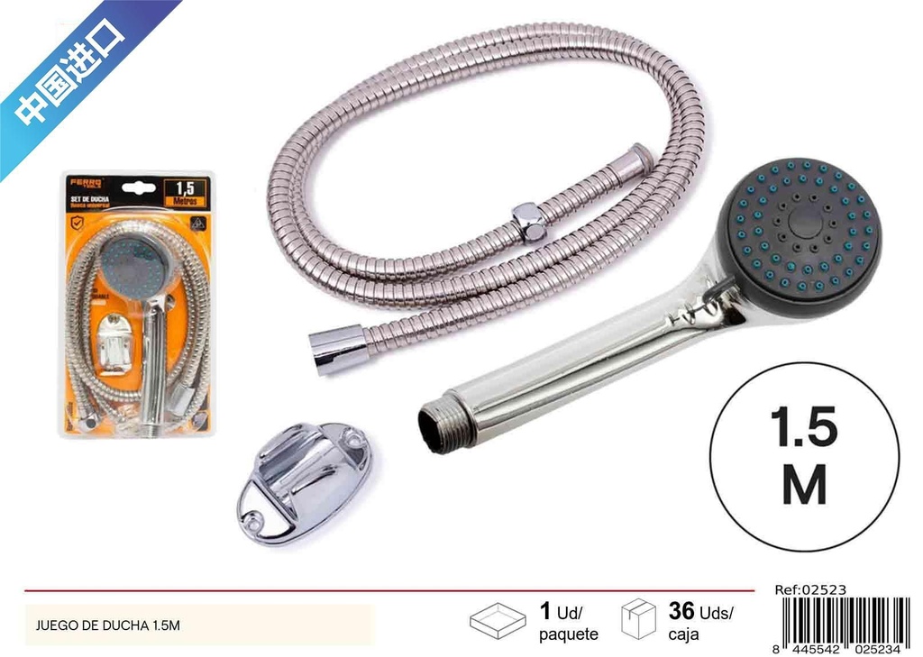 Set de ducha de 1.5m - Accesorios de baño