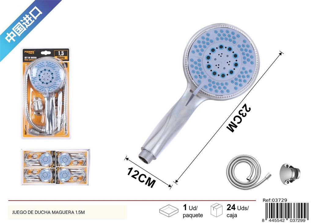 Set de ducha de 1.5 m - Accesorios de baño