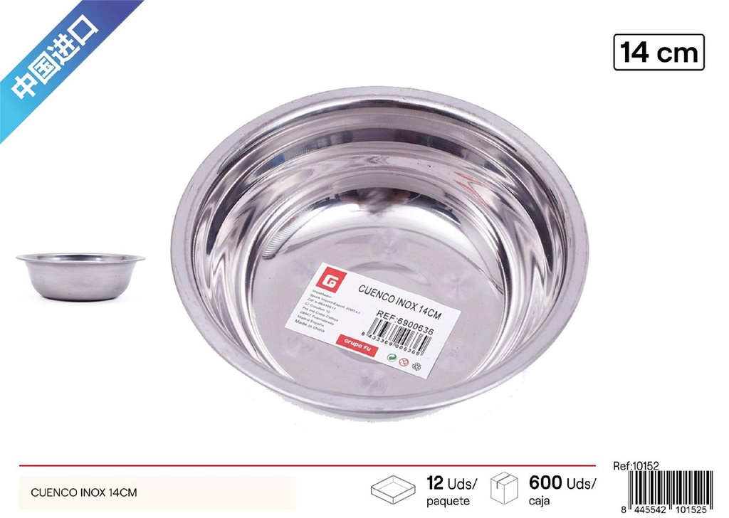 Cuenco inox 14 cm - Utensilios de cocina