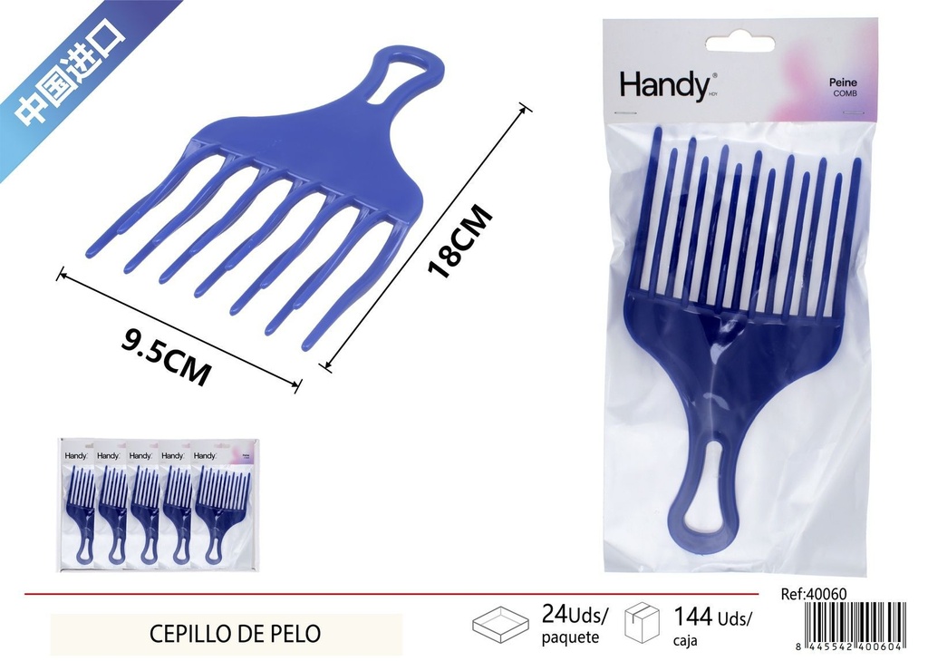 Cepillo para el pelo con mango ergonómico para estilismo