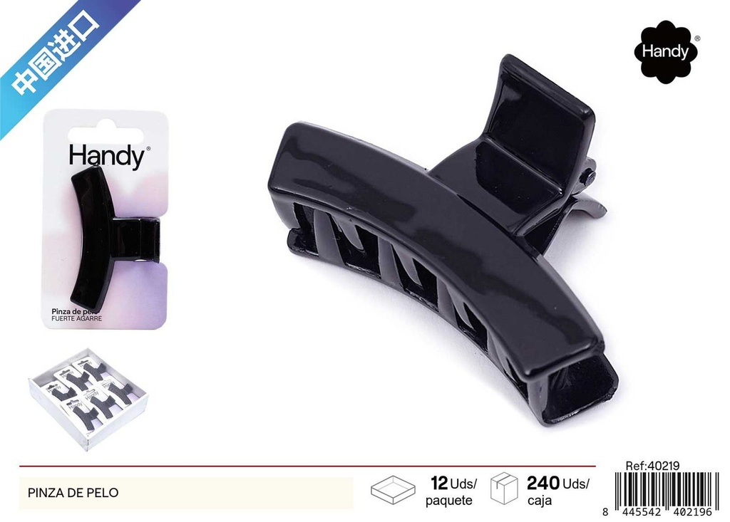 Pinza de pelo negra - Accesorios de belleza