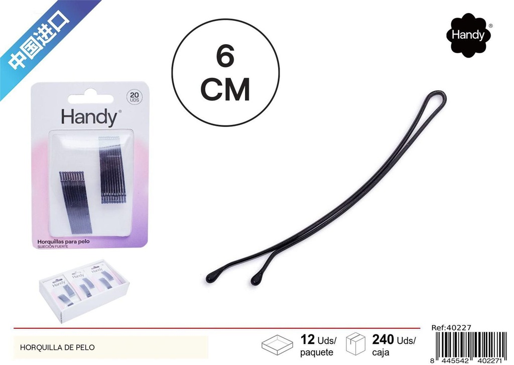 Horquillas de pelo de 5.3 cm 20 piezas - Accesorios para el cabello