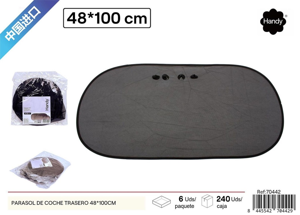 Parasol de coche trasero 48 x 100 cm - Accesorios para coches