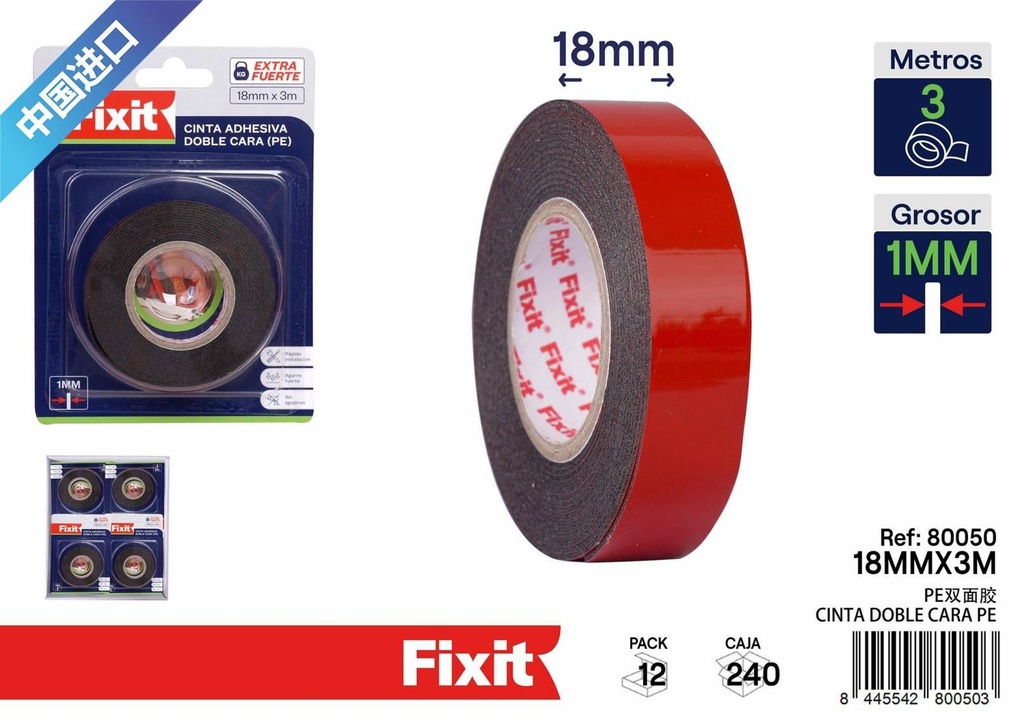 Cinta adhesiva de aluminio 48mm*5m - Cintas de ferretería