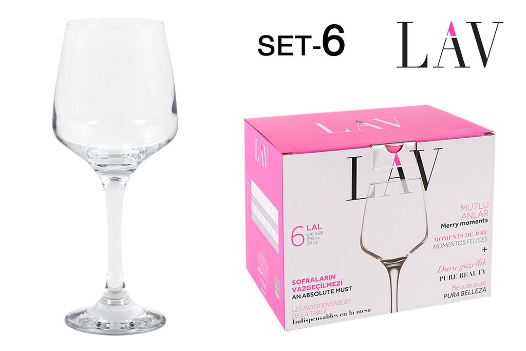 Copa de vino de 295cc LAL - Cristalería