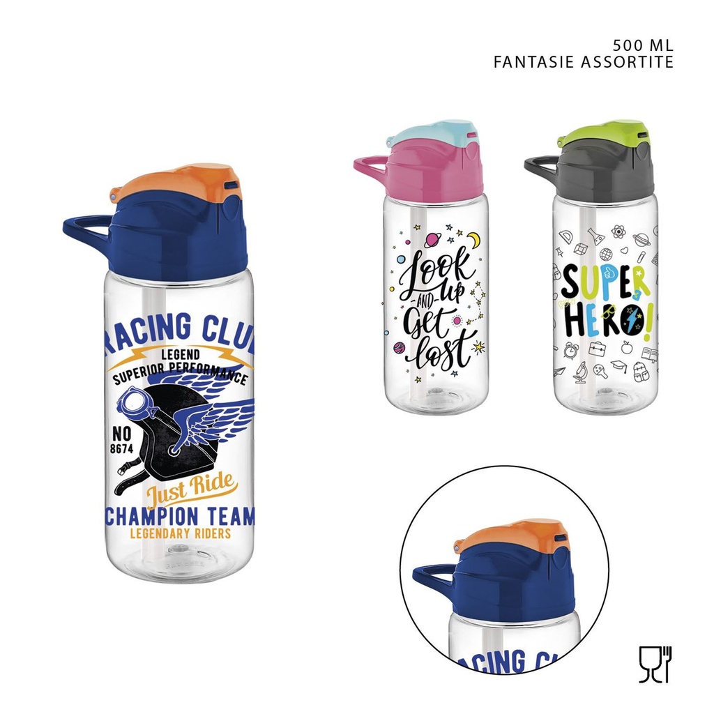 Botella de Tritan decorada de 500ml - Accesorios de hidratación