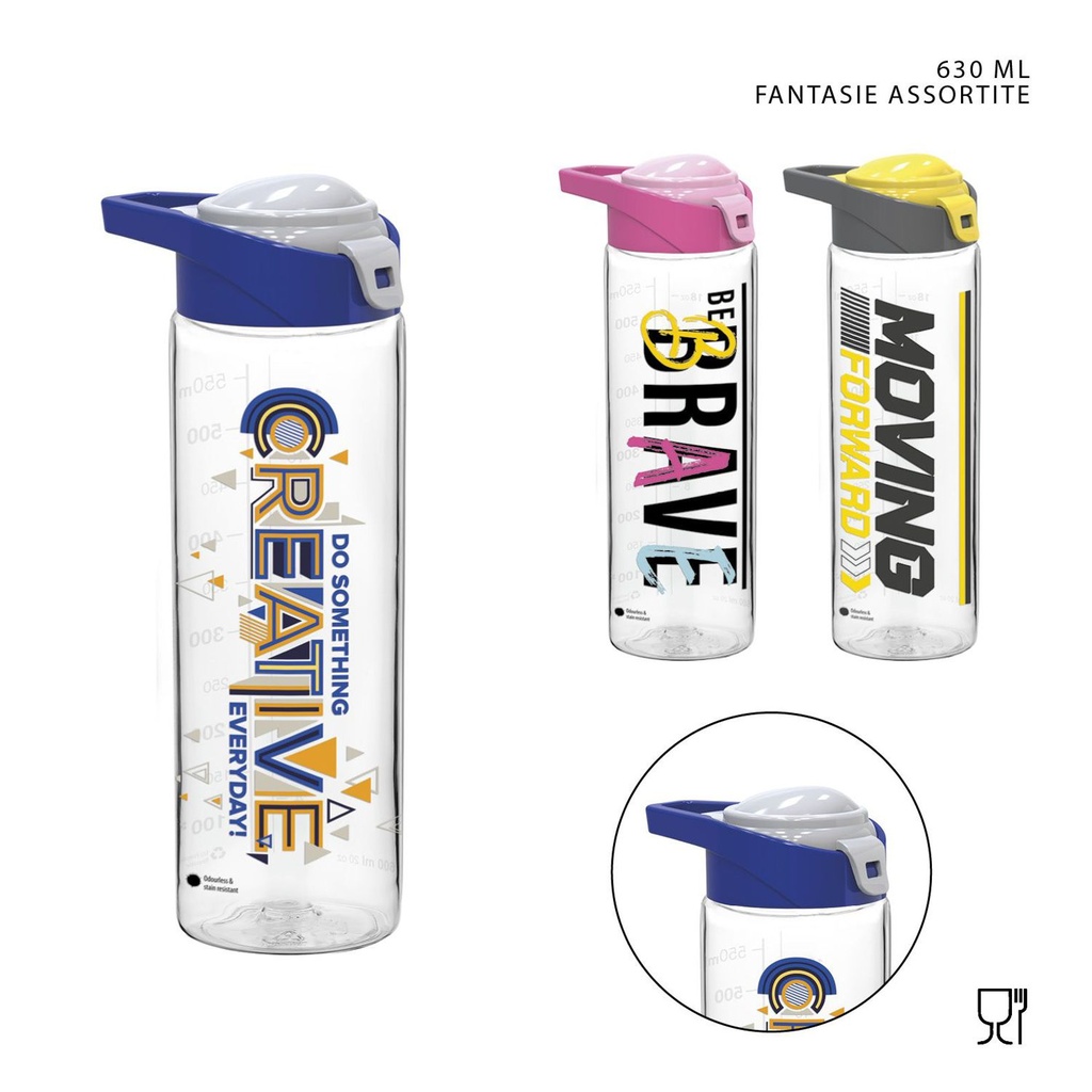 Botella de tritan 630 ml - Jarro de agua personalizado