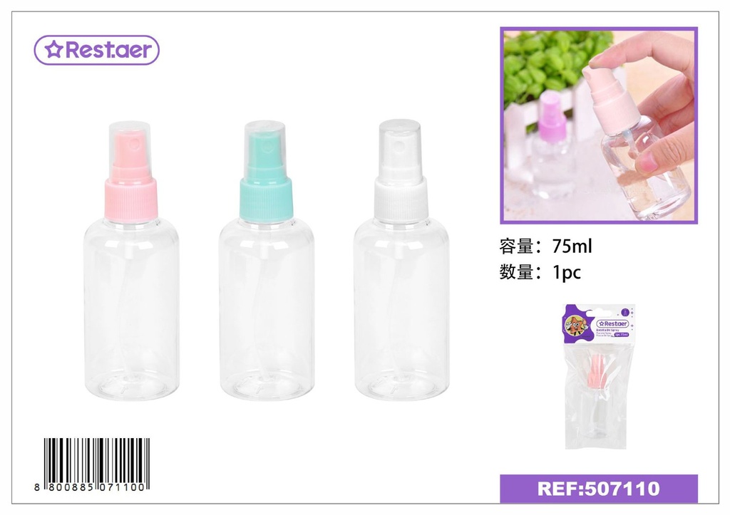 Botella de spray 75 ml - Envase para cosméticos