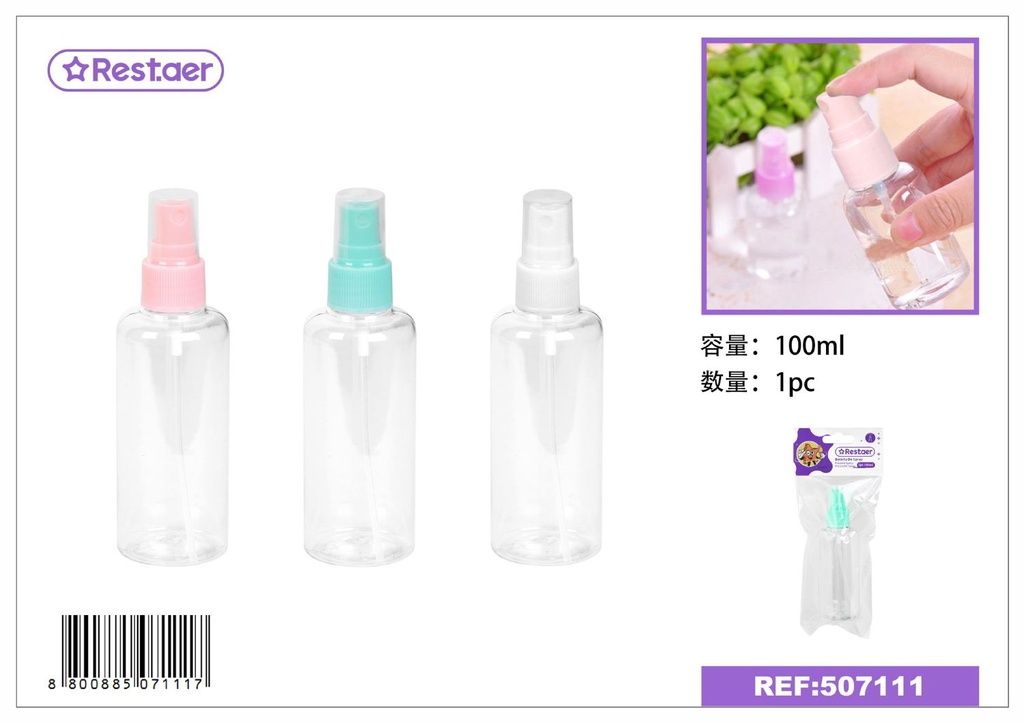 Botella de spray 100 ml - Envases para viajes