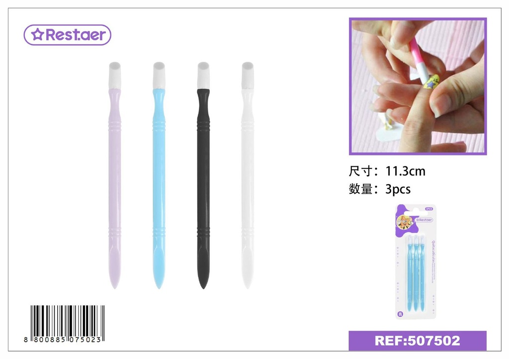 Quita cutículas 11.3cm para manicura y pedicura