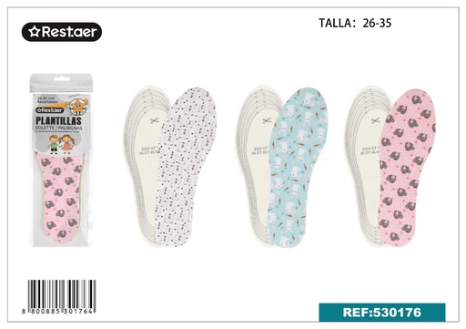 [530176] Plantillas de gel para niños T:26-35 - Suelas de goma y calzado infantil