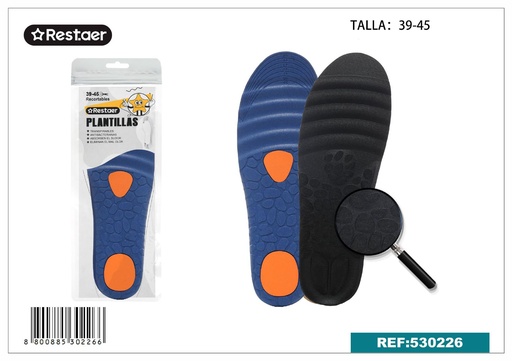 [530226] Plantillas deportivas con diseño de roca T:39-45 - Accesorios de mercería
