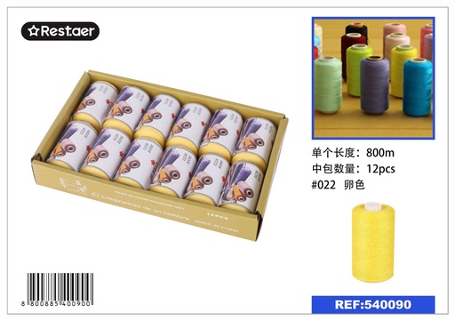 [540090] Hilo de 800 metros color huevo - Material de costura
