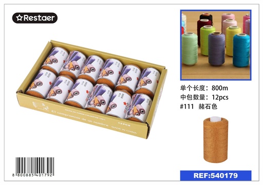 [540179] Hilo de 800 metros color terracota - Material de costura