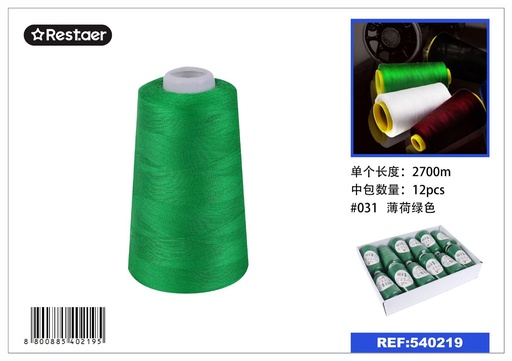 [540219] Hilo 2700m color menta para costura y manualidades