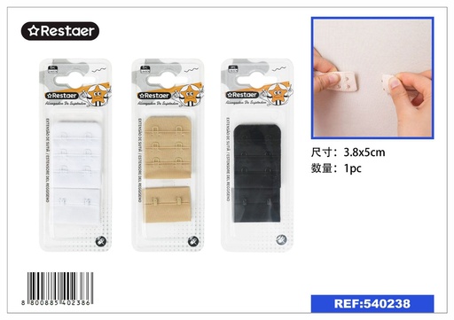 [540238] Extensor de sujetador (2 filas x 3 columnas) 38 mm x 5 cm - Accesorios de lencería