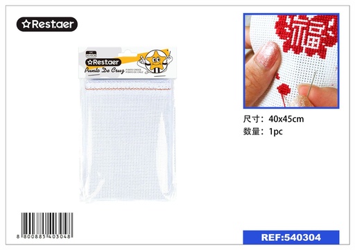 [540304] Tela para punto de cruz 40x45cm - Materiales para manualidades