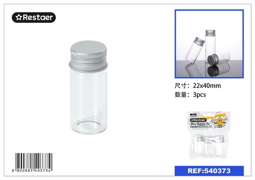 [540373] Mini botella de cristal 22*40MM - Material de costura