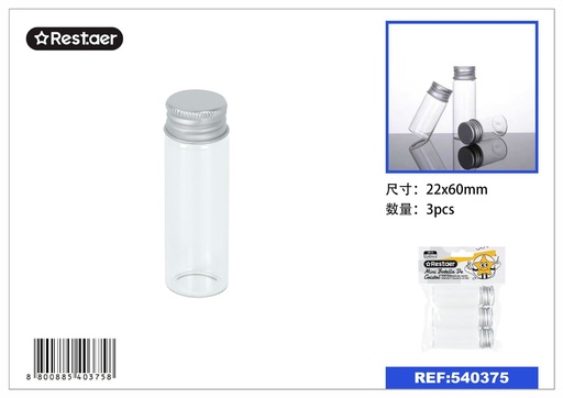[540375] Mini botella de cristal 22*60 mm - Accesorios de costura