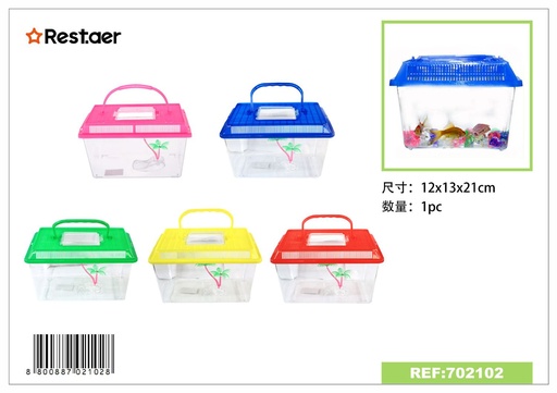 [702102] Recipiente para tortuga 21x13x12cm - Accesorios para acuarios
