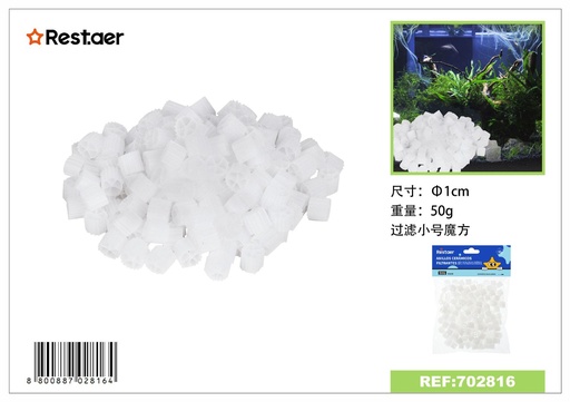 [702816] Anillos cerámicos filtrantes 50 g - Accesorios para acuarios