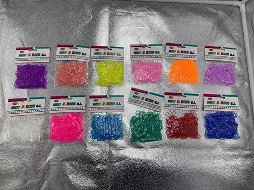 [8875588293258] Gomas de pelo de color (24/U) 2932-5 NB - Accesorios para el cabello