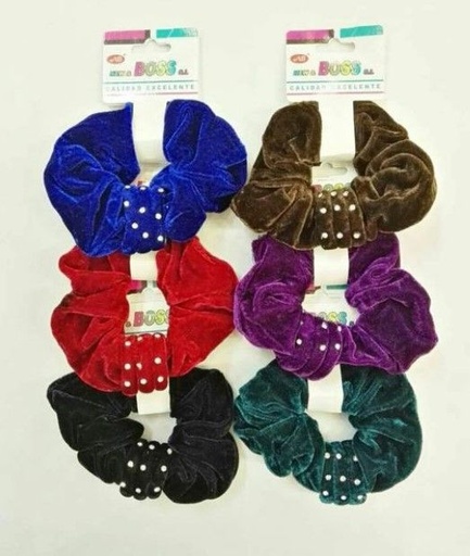 [8875588422214] Coletero con forro 12/U - Accesorios de cabello