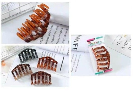 [8875588617818] Pinza de pelo de 8 cm en 12 piezas N.BOSS - Accesorios para el cabello