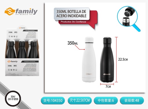 [317104350] Botella de acero inoxidable de 350 ml - Utensilios de cocina