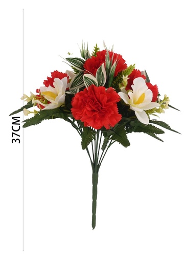 [6101091红白] Ramo de flores de cempasuchil - Decoración de flores