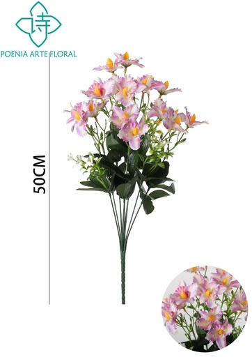 [6101100浅紫2] Ramo de flores artificiales pequeñas - Decoración floral