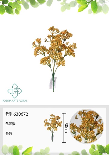 [630672AMARILLO] Ramo de flores artificial - Decoración floral