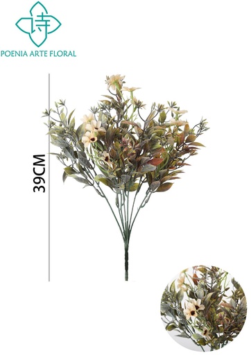 [630996BLANCO] Flor artificial - Algas agua vintage 39 cm - Decoración floral