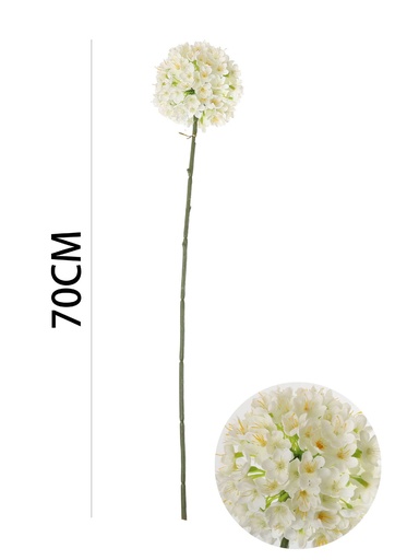 [631119-白] Decoración de flores - Ramal de cebolla 70cm