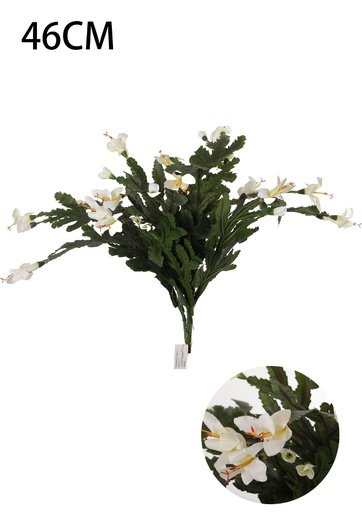 [631187] Flor artificial 13" 16 blanco, Nueva colección