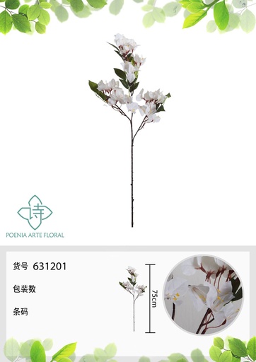[631201-BLANCO] Flores artificiales 78CM - Decoraciones modernas