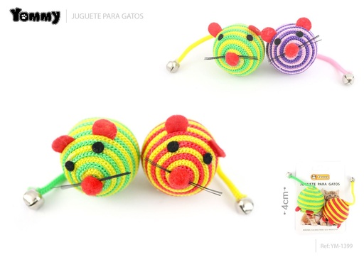 [YM1399] Juguete para gatos en forma de ratón 4 cm - Accesorio para mascotas