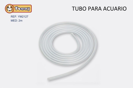 [YM2127] Tubo de goma de 2 m - Accesorios de acuarios y suministros