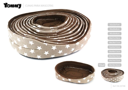 [YM2979V] Cuna de 10 piezas en azul 68*58*16CM - Accesorios para mascotas