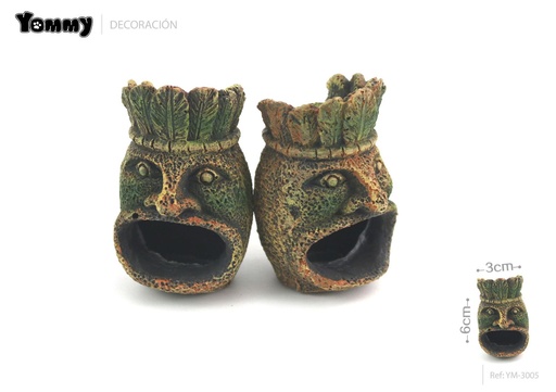 [YM3005] Decoración figura de acuario 3x3x6cm - Decoración de peces