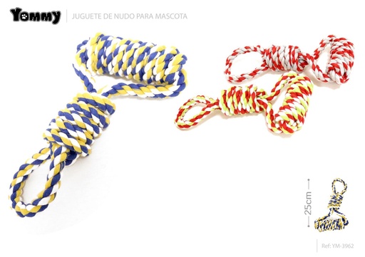 [YM3962] Juguete nudo para mascotas 25cm - Juguetes de cuerda