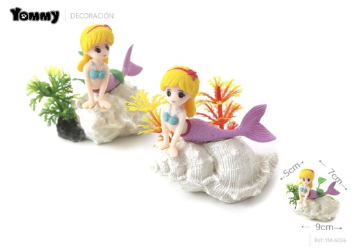 [YM6056] Decoración concha de acuario 7x5x9 cm - Decoración para acuarios