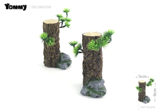 [YM6058] Decoración de resina para acuario - Raíz de árbol 5x5x9 cm