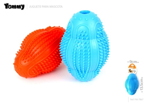 [YM7867] Juguete goma para mascotas 13.5x9cm - Accesorios para mascotas