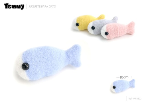 [YM8322] Juguete pez para gato 10cm - Juguetes para gatos