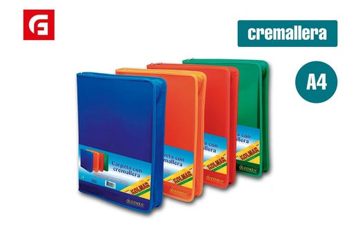 [202205628] Carpeta con cremallera A4 - Archivos y organizadores